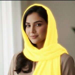 🆕NIP:Handmade Cotton Scarf- Yellow